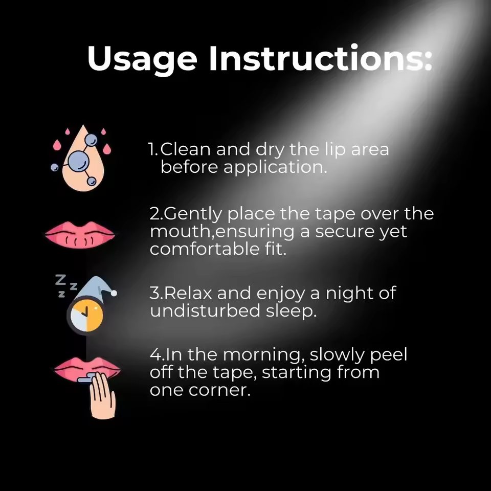 SilentSleep PRO – Hipoalergiczne Plastry na Usta 30 szt. - obrazek 5