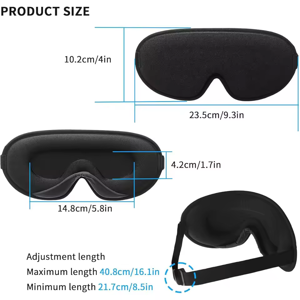 Maska do Spania 3D "Total Blackout" - obrazek 5